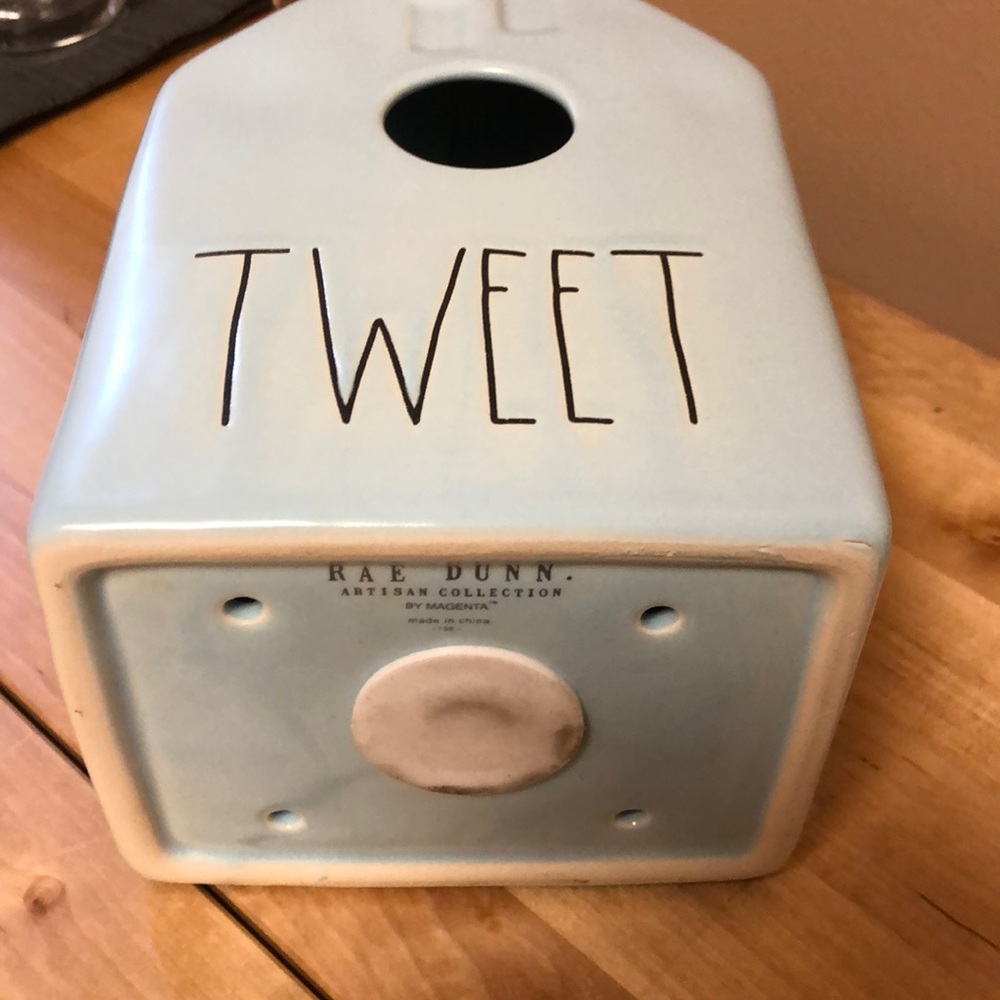 New Pastel “Tweet”” Rae Dunn Birdhouse Bird House - Picture 4 of 6